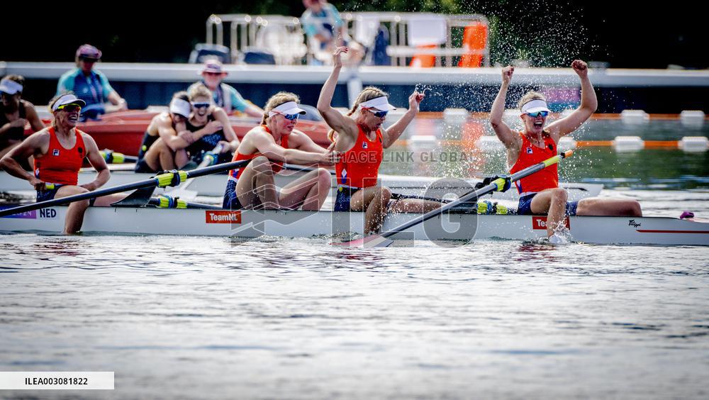Paris 2024 - Netherlands Take Gold In Women's Four Final Rowing