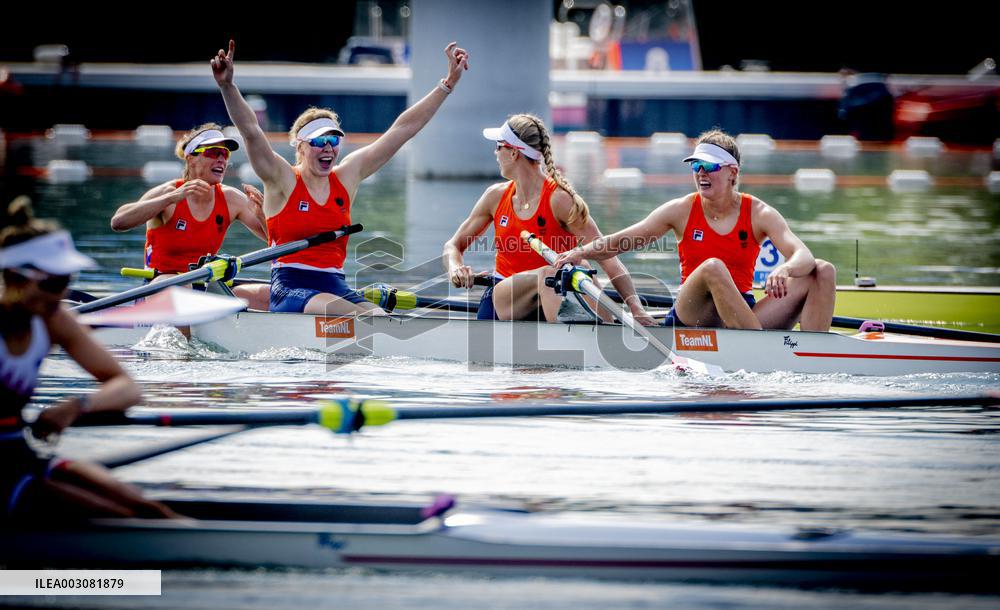 Paris 2024 - Netherlands Take Gold In Women's Four Final Rowing