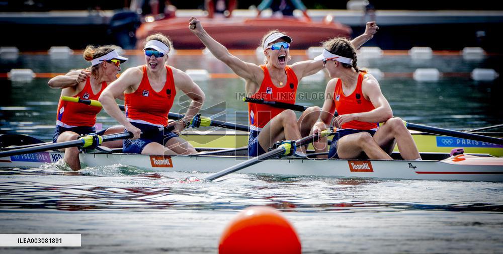 Paris 2024 - Netherlands Take Gold In Women's Four Final Rowing
