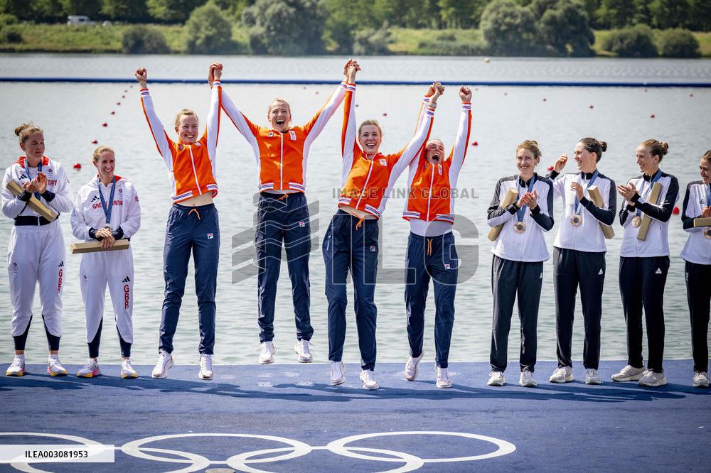 Paris 2024 - Netherlands Take Gold In Women's Four Final Rowing