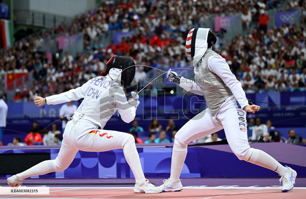 (PARIS2024) FRANCE-PARIS-OLY-FENCING
