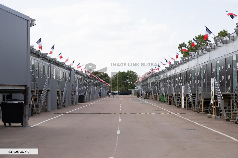 Gabriel Attal visits the Alain Mimoun military camp - Paris