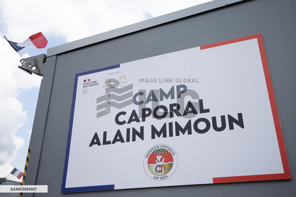 Gabriel Attal visits the Alain Mimoun military camp - Paris