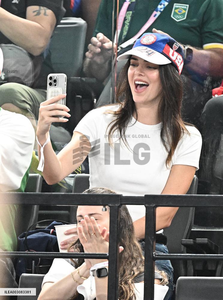 Paris 2024 - Kendall Jenner At Gymnastic