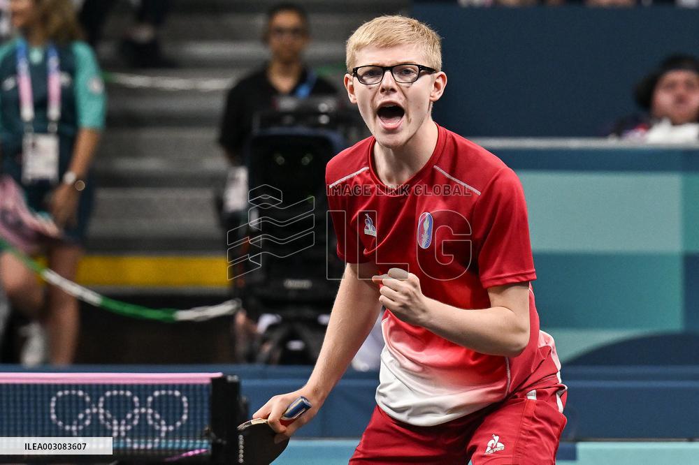 Paris 2024 - Table Tennis - Felix Lebrun v Lin Yun-ju