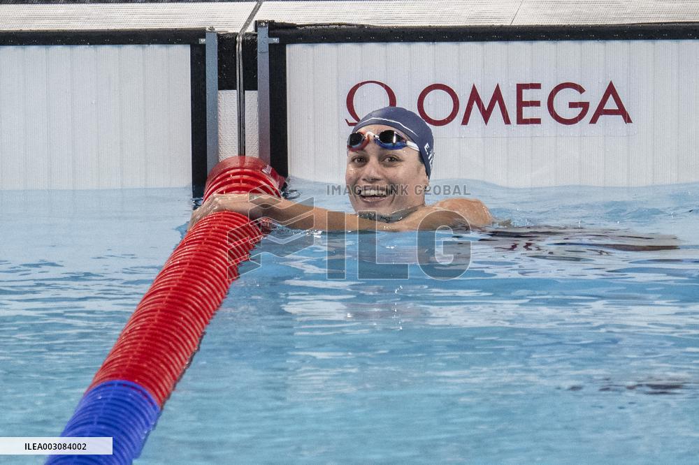 Paris 2024 - France's Emma Terebo semifinal of the women's 200m backstroke swimming