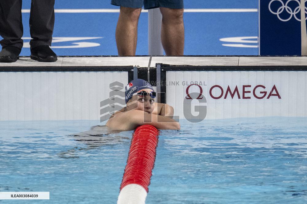 Paris 2024 - France's Emma Terebo semifinal of the women's 200m backstroke swimming