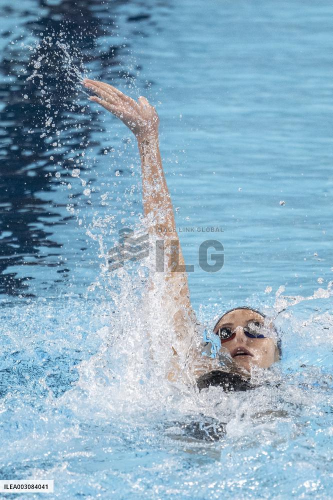 Paris 2024 - France's Emma Terebo semifinal of the women's 200m backstroke swimming