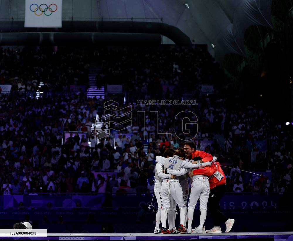 (PARIS2024) FRANCE-PARIS-OLY-FENCING