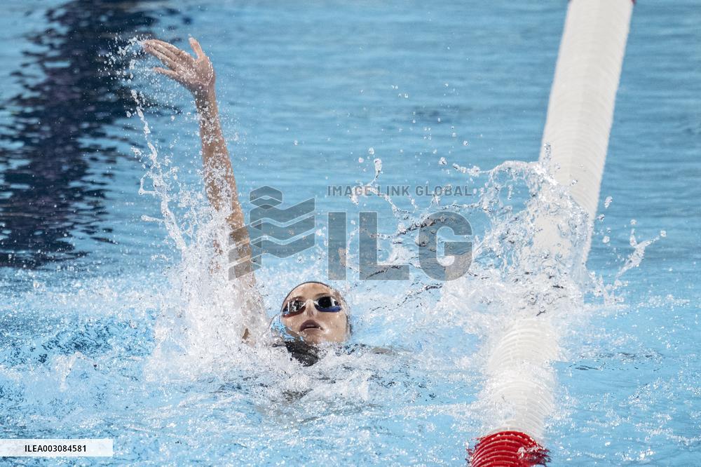 Paris 2024 - France's Emma Terebo semifinal of the women's 200m backstroke swimming