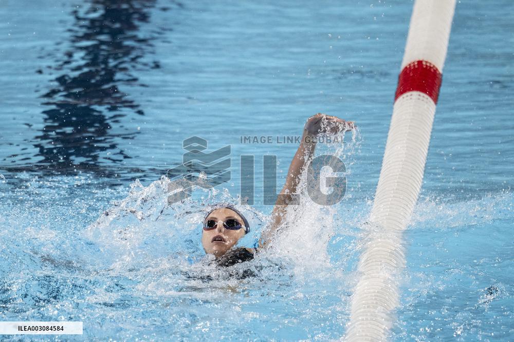 Paris 2024 - France's Emma Terebo semifinal of the women's 200m backstroke swimming