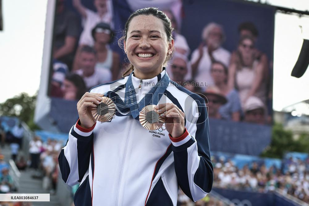 Paris 2024 - Fans welcome medalists at the Parc des Champions in Paris FA