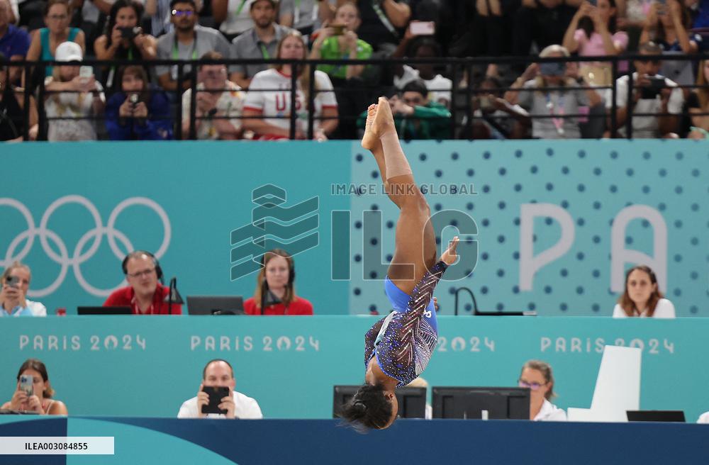 Paris 2024 - Biles Wins All-Around Title For Sixth Olympic Gold