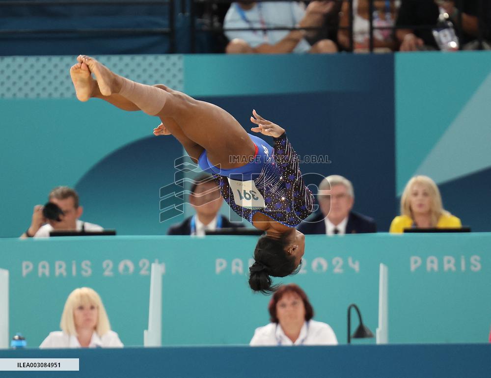 Paris 2024 - Biles Wins All-Around Title For Sixth Olympic Gold