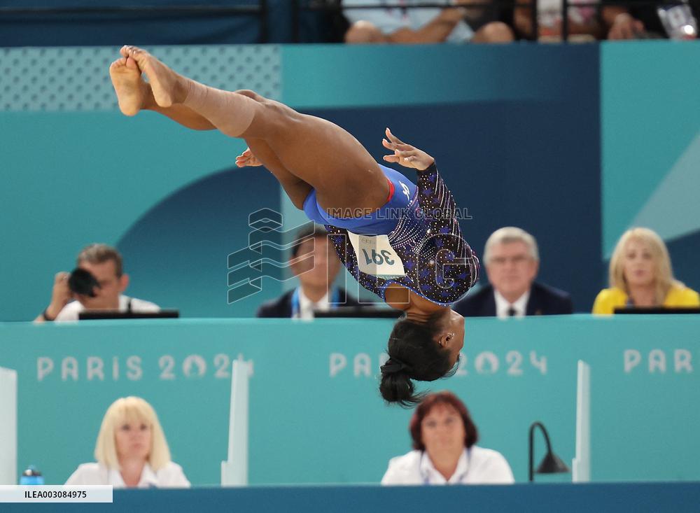 Paris 2024 - Biles Wins All-Around Title For Sixth Olympic Gold