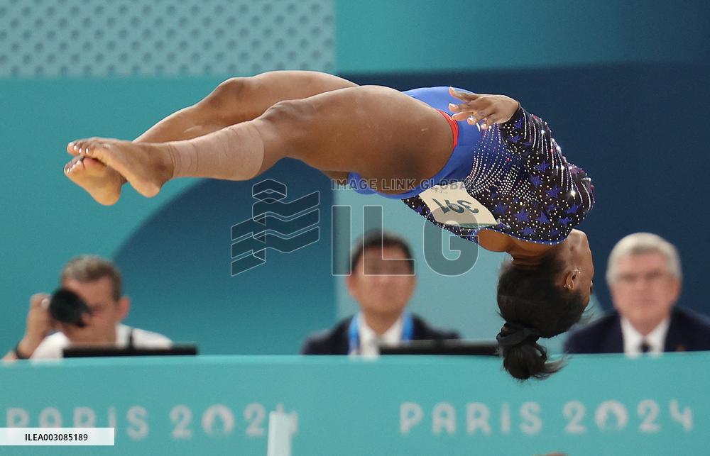 Paris 2024 - Biles Wins All-Around Title For Sixth Olympic Gold