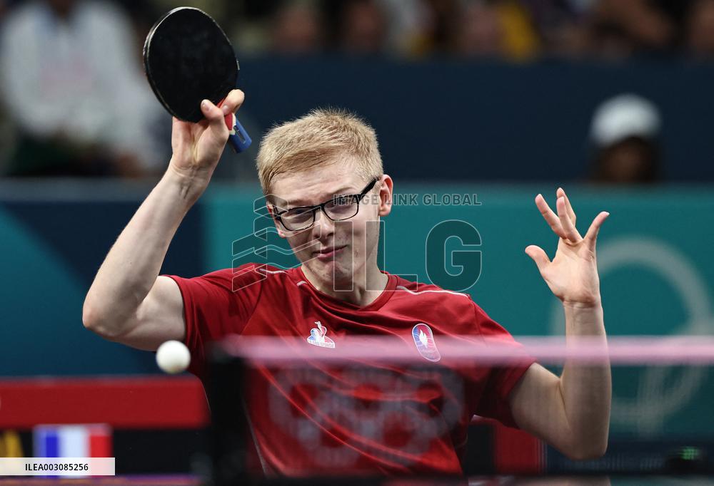 Paris 2024 - Table Tennis - Felix Lebrun v Lin Yun-ju