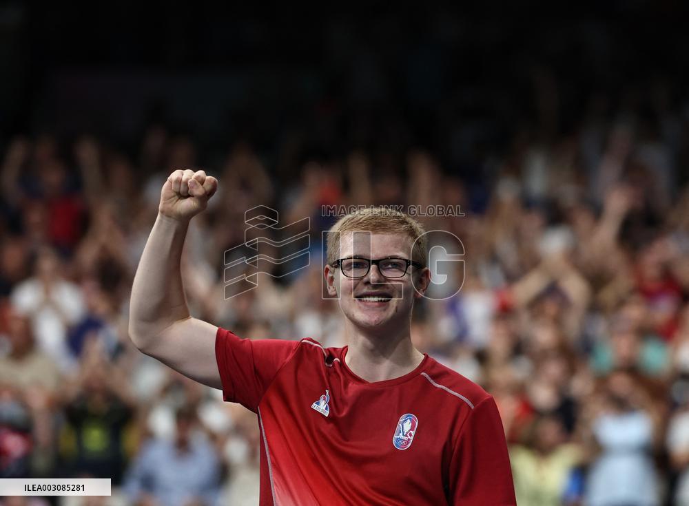 Paris 2024 - Table Tennis - Felix Lebrun v Lin Yun-ju