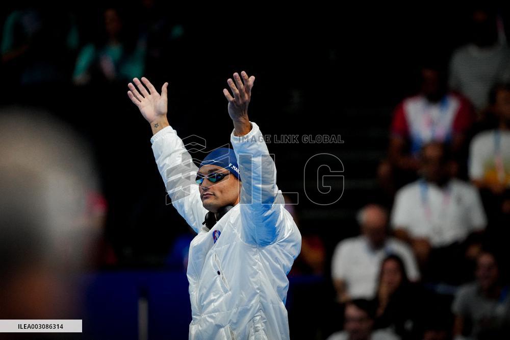 Paris 2024 - 50m Freestyle - Florent Manaudou Competes