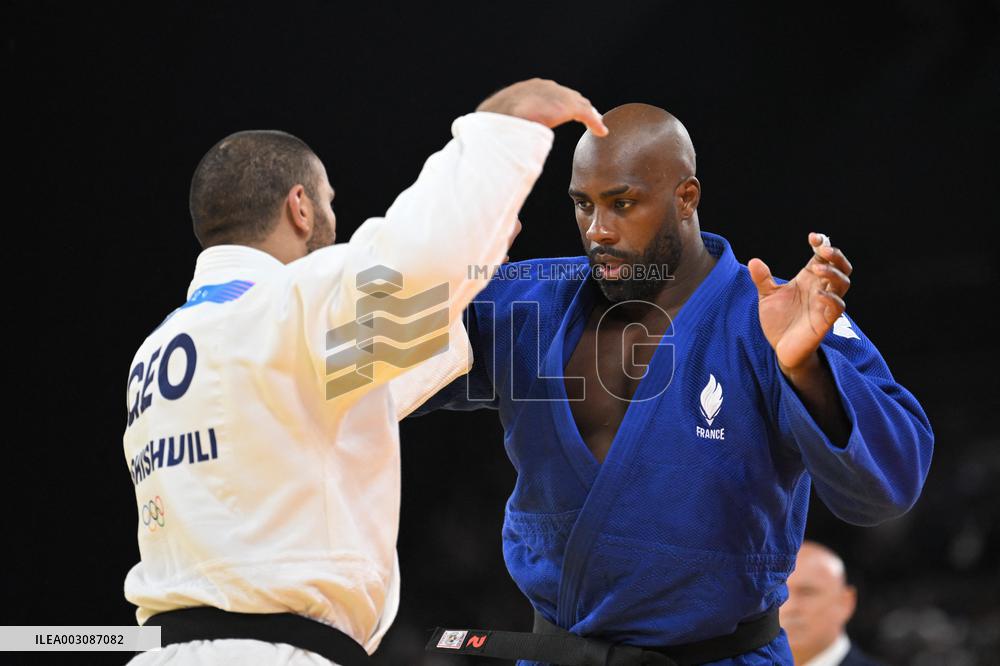 Paris 2024 - Teddy Riner Preliminaries Round Of 8  In The Men's +100kg