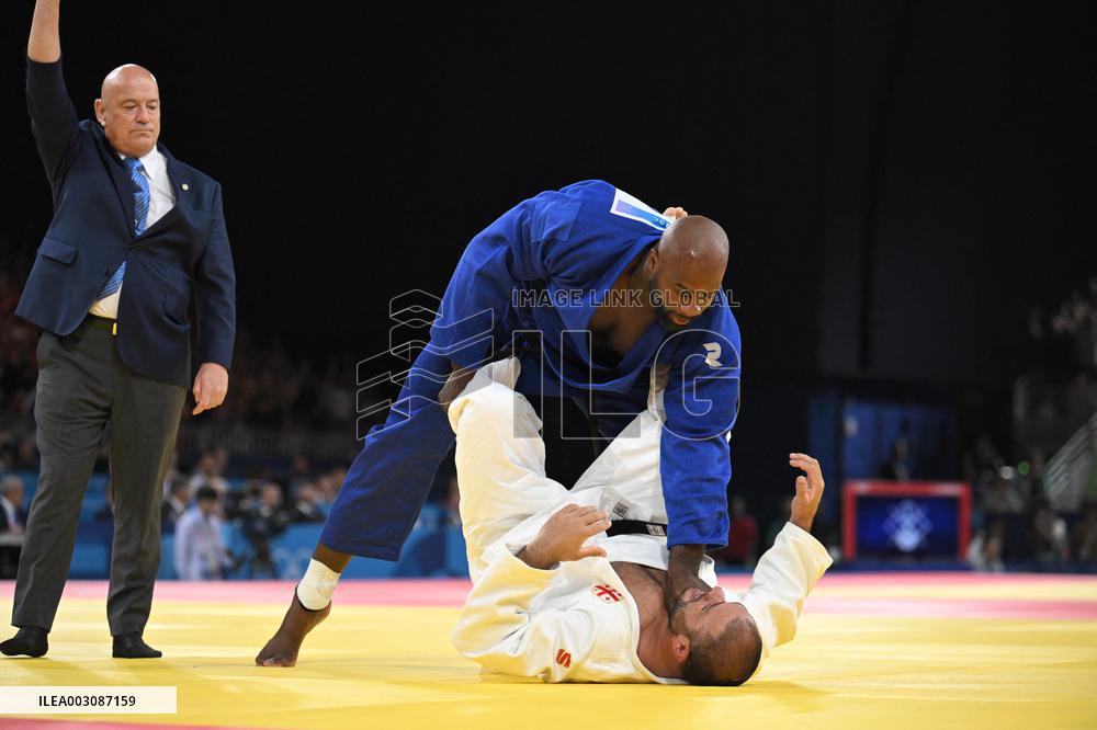 Paris 2024 - Teddy Riner Preliminaries Round Of 8  In The Men's +100kg