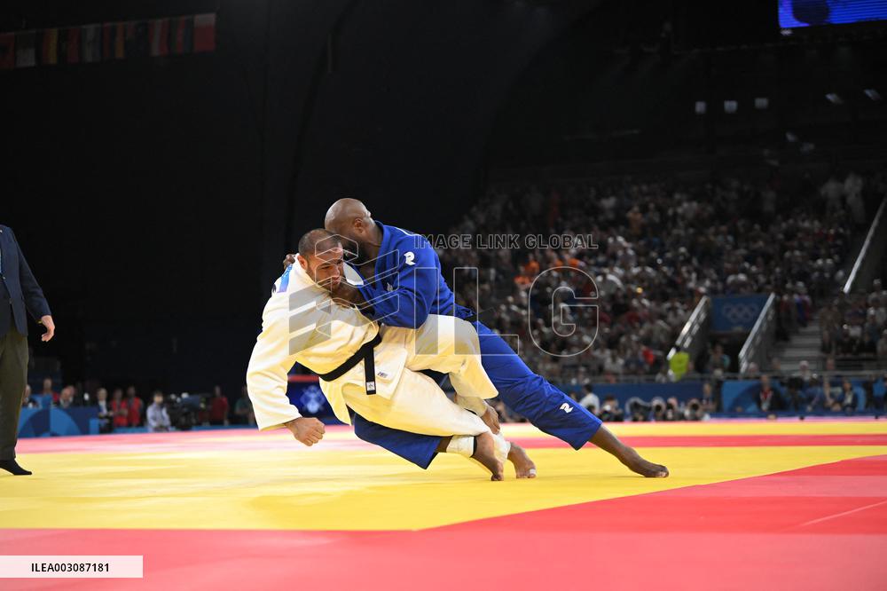 Paris 2024 - Teddy Riner Preliminaries Round Of 8  In The Men's +100kg