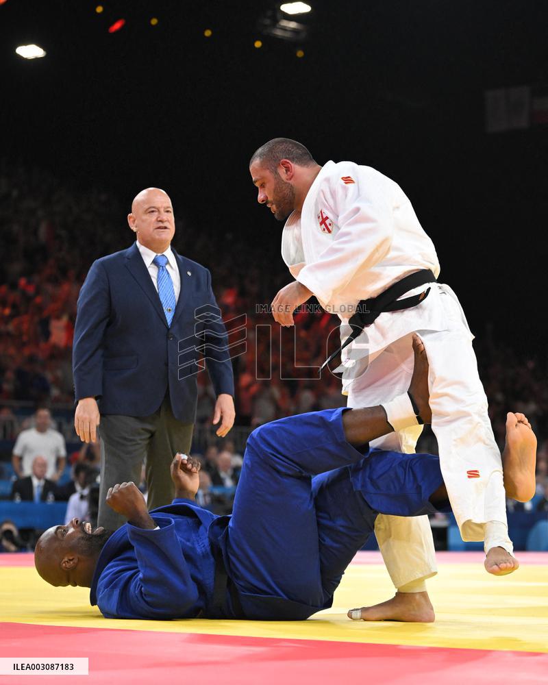 Paris 2024 - Teddy Riner Preliminaries Round Of 8  In The Men's +100kg