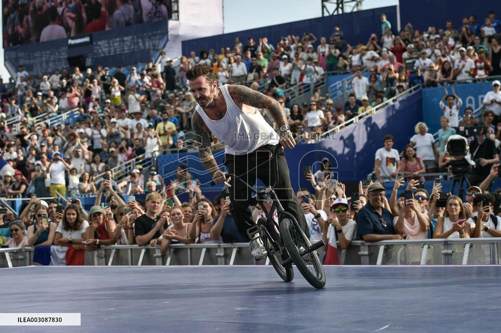 Paris 2024 - Bicycle riders performance at the Parc des Champions in Paris FA