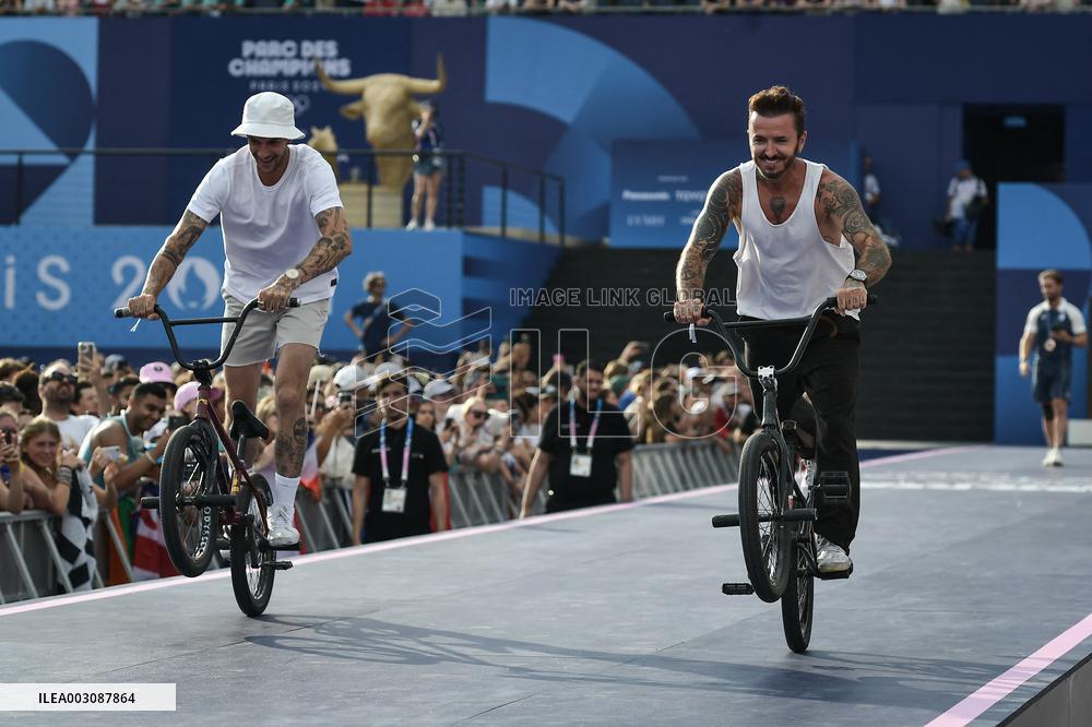 Paris 2024 - Bicycle riders performance at the Parc des Champions in Paris FA
