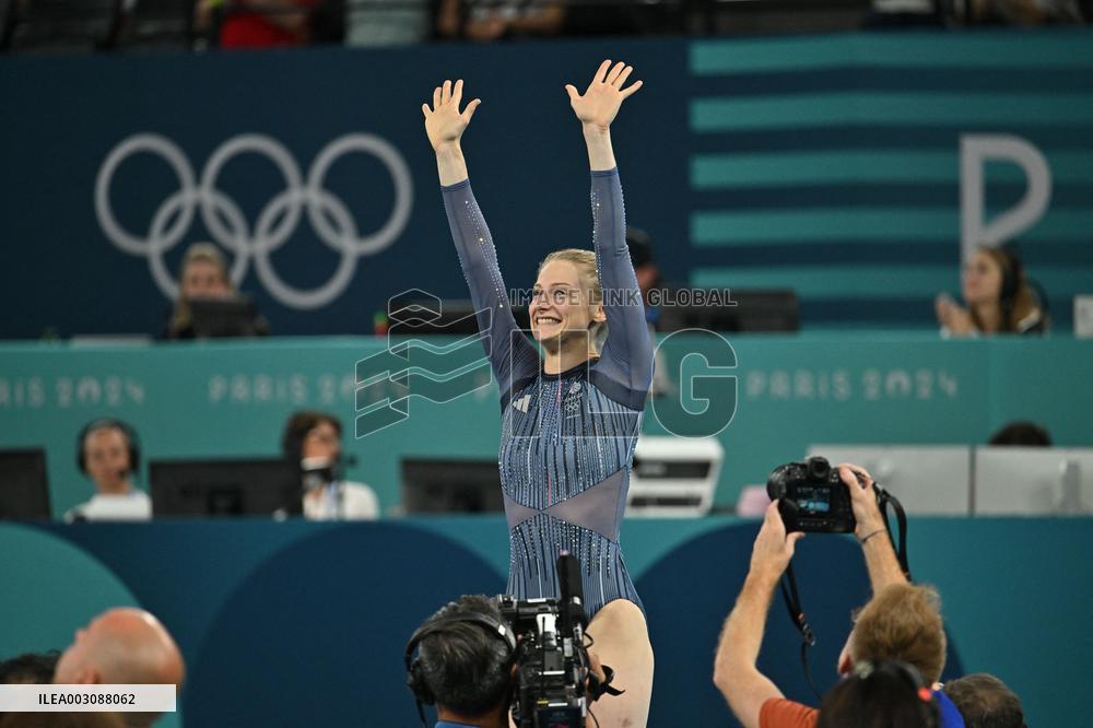 Paris 2024 - Bryony Page Wins Gold In Trampoline Gymnastics