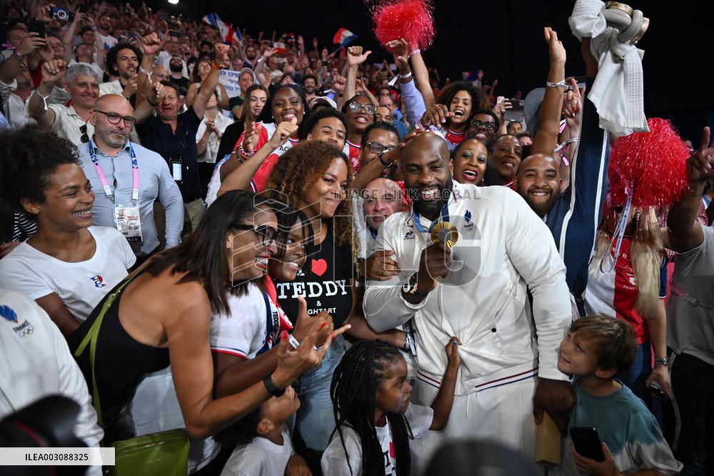 Paris 2024 - Teddy Riner Wins Gold In Judo