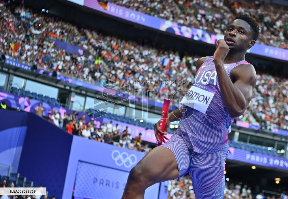 (PARIS2024) FRANCE-PARIS-OLY-ATHLETICS-4X400M RELAY-MIXED
