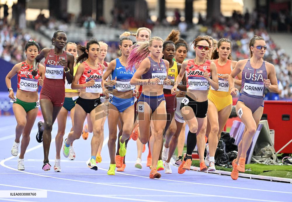 (PARIS2024) FRANCE-PARIS-OLY-ATHLETICS-5000M-WOMEN
