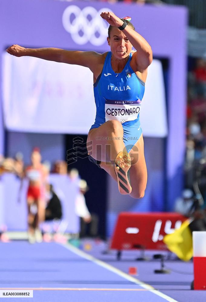 (PARIS2024) FRANCE-PARIS-OLY-ATHLETICS-TRIPLE JUMP-WOMEN