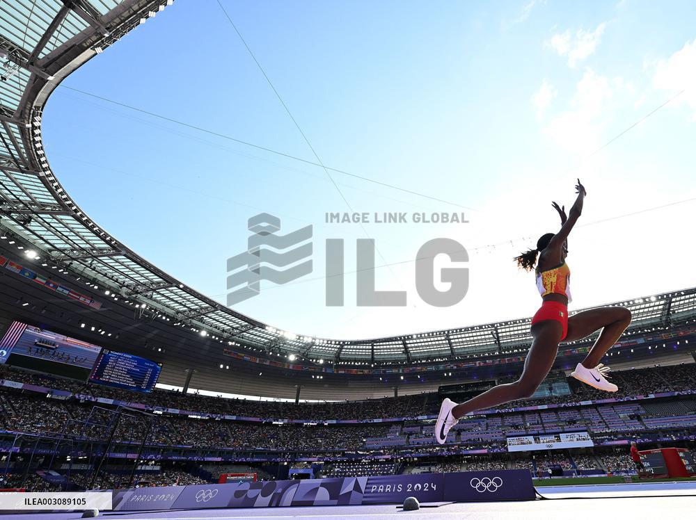 (PARIS2024) FRANCE-PARIS-OLY-ATHLETICS-TRIPLE JUMP-WOMEN