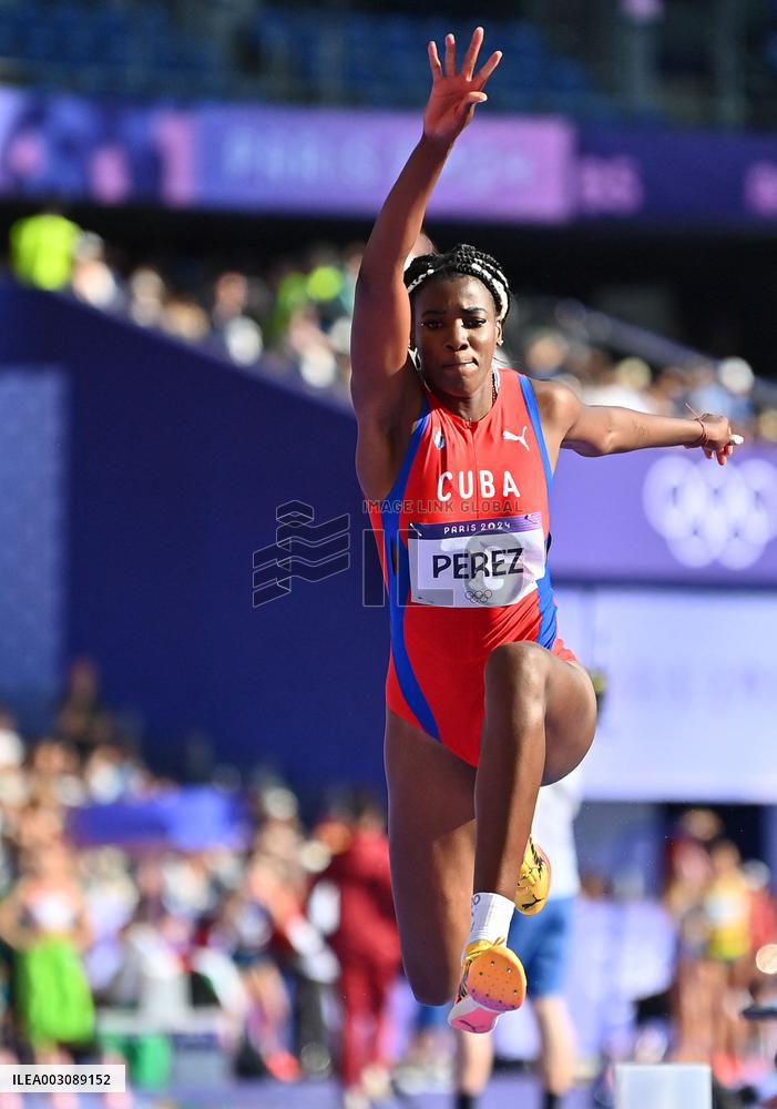 (PARIS2024) FRANCE-PARIS-OLY-ATHLETICS-TRIPLE JUMP-WOMEN