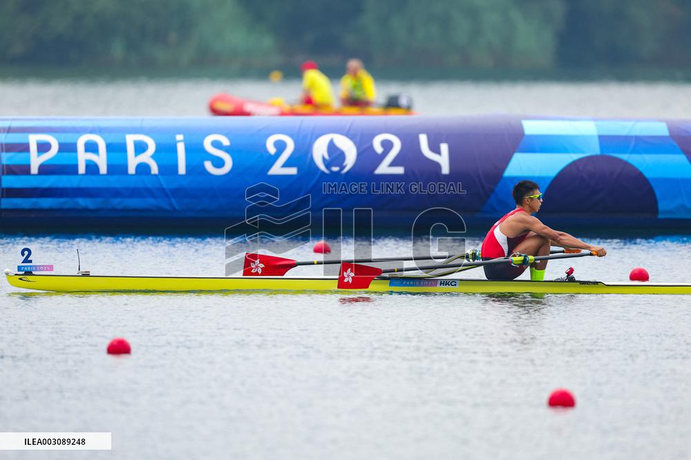(PARIS2024) FRANCE-VAIRES-SUR-MARNE-OLY-ROWING