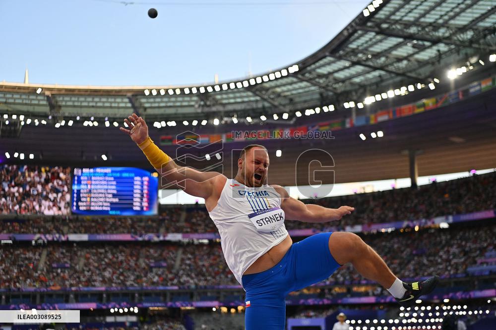(PARIS2024) FRANCE-PARIS-OLY-ATHLETICS-SHOT PUT-MEN