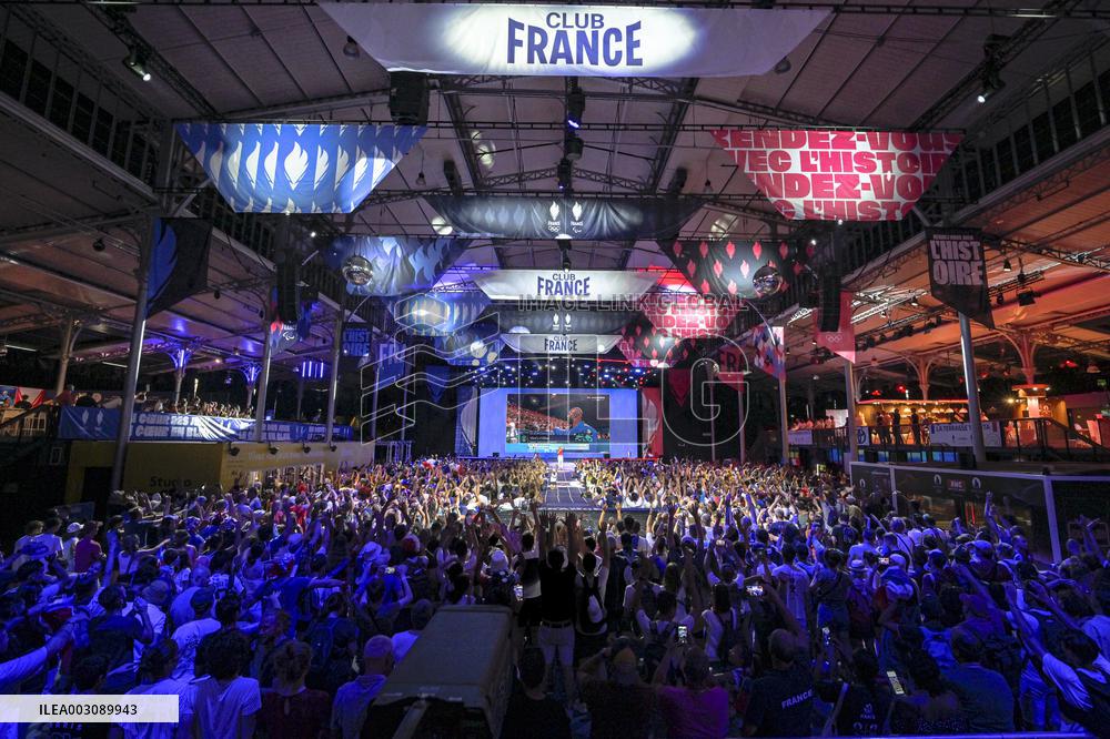 Supporters during Teddy Riner's Victory in Final at Club France