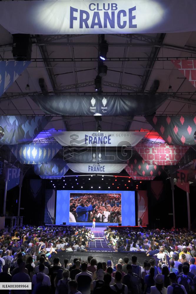 Supporters during Teddy Riner's Victory in Final at Club France