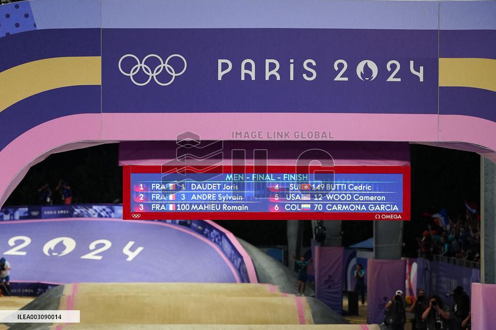 Paris 2024 - BMX - Triple Medals For Team France