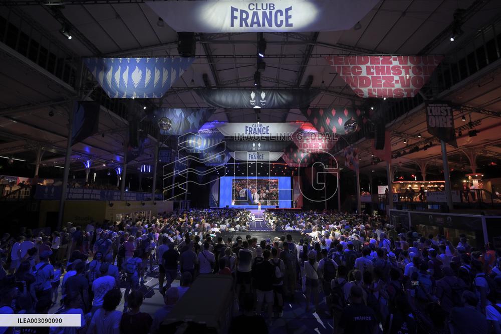 Supporters during Teddy Riner's Victory in Final at Club France