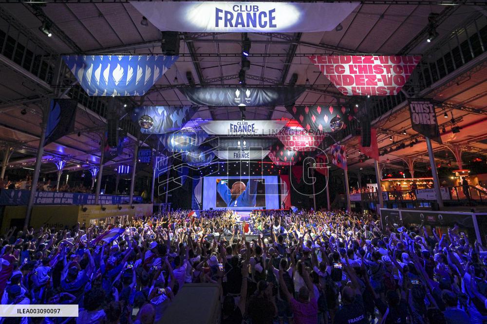 Supporters during Teddy Riner's Victory in Final at Club France