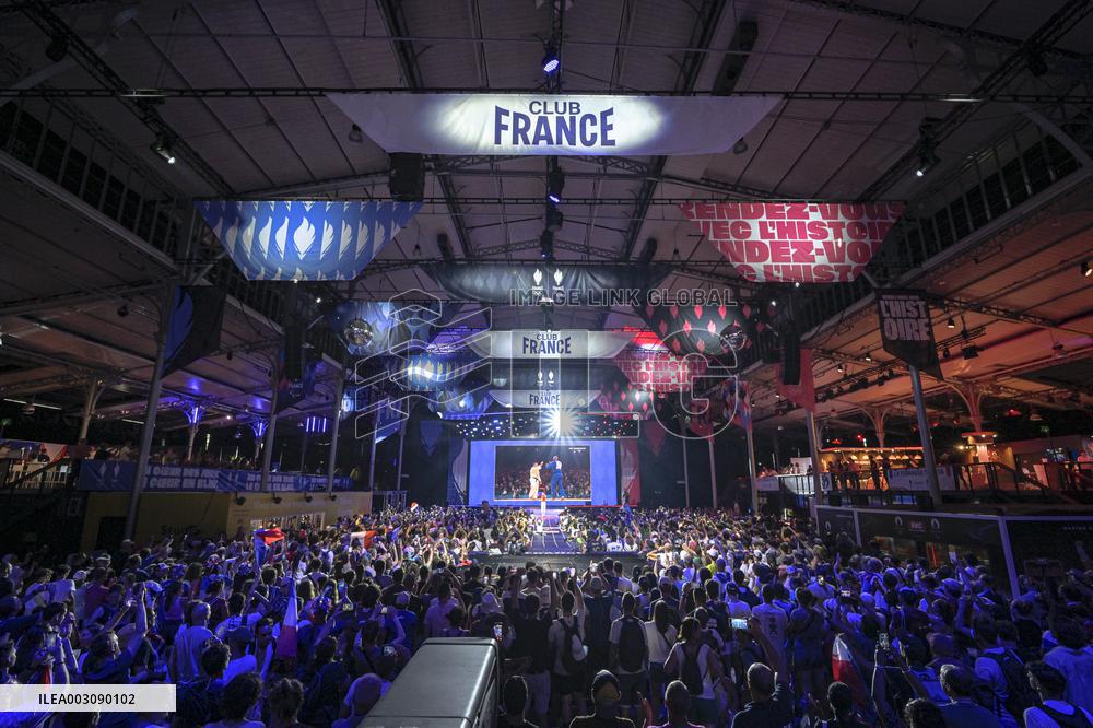 Supporters during Teddy Riner's Victory in Final at Club France