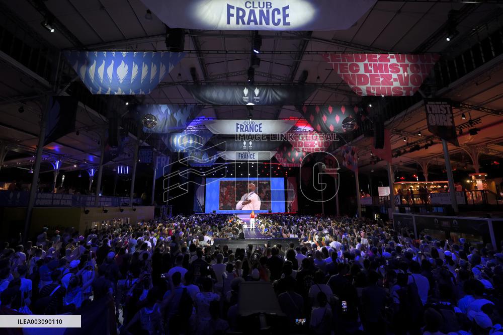 Supporters during Teddy Riner's Victory in Final at Club France