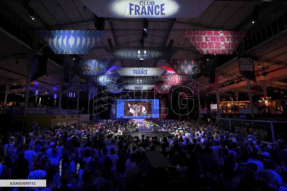 Supporters during Teddy Riner's Victory in Final at Club France