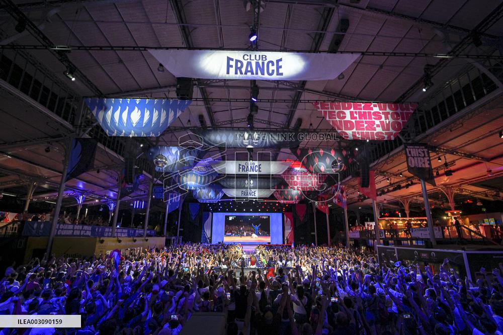 Supporters during Teddy Riner's Victory in Final at Club France