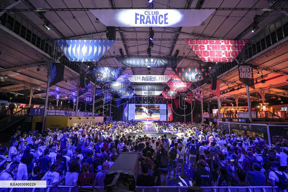 Supporters during Teddy Riner's Victory in Final at Club France