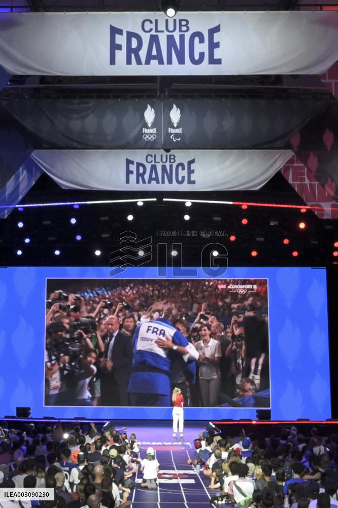 Supporters during Teddy Riner's Victory in Final at Club France