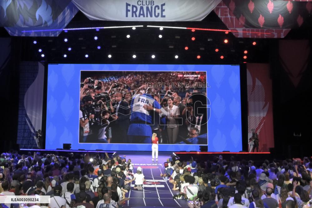 Supporters during Teddy Riner's Victory in Final at Club France